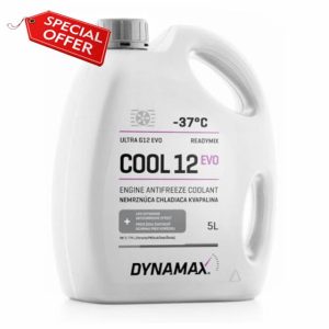 Dynamax Cool G12 EVO Antifreeze Coolant READY MIX -37° 5 Litres
