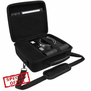 Khanka Kodak Mini Shot 4 ERA 4PASS 2-in-1 Instant Camera and Photo Printer Hard Travel Protective Carrying Case with Shoulder Strap