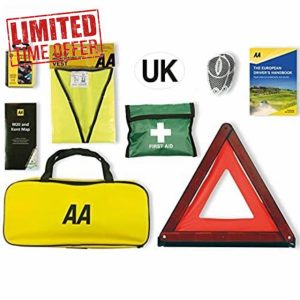 AA Euro Travel Kit AA6318 - for Driving in France/Europe - Includes Zipped Storage Bag and UK Identifier