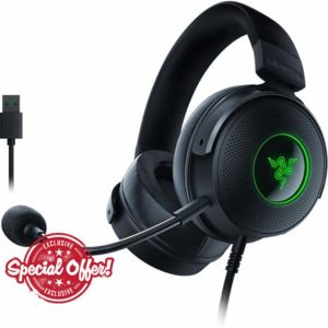 Razer Kraken V3 - Wired USB Gaming Headset with Razer Chroma RGB (TriForce 50 mm Drivers