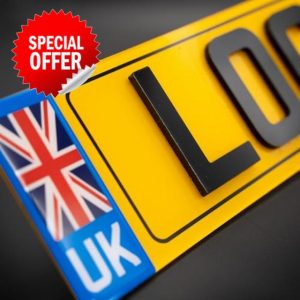 4D Number Plates – Pair/Front/Rear Acrylic or Gel - Road Legal (Charles Wright Font) 3mm/ 5mm/6mm/ Customised Personalised Registration for Cars | Vans | Trucks - by Reg Locker (Front & Back)