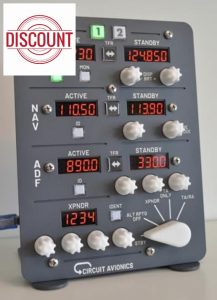 Circuit Avionics Radio Transponder Control Panel for Flight Simulator (Premium Edition) - MSFS FS2020 X-Plane P3D