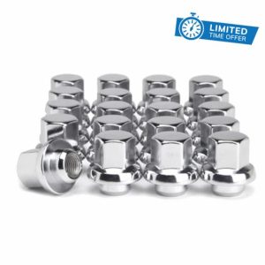 Set of 20 7/16-20 Closed End Mag Seat Lug Nuts Compatible with 1976-1981 GM Corvette Camaro Firebird Trans AM