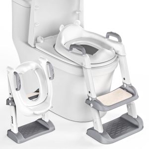 Adjustable Toddler Toilet Seat with Steps