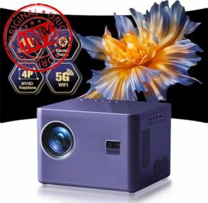 Projector 4K [Electric Focus & 6D/6P Keystone & Zoom] Supported