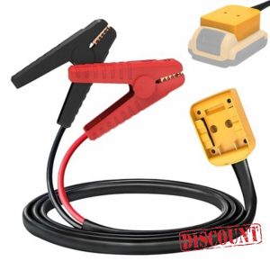 Sofofux Jumper Cables for Car Battery with Adapter for DeWalt 18V-20V Batteries
