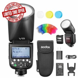 Godox V1 Pro N V1Pro-N Round Head Camera Flash TTL Speedlite Compatible for Nikon