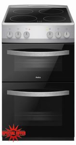 Amica 50cm Electric Cooker - Silver            [Energy Class A]