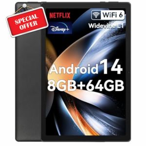 HotLight Tablet 10 inch Android 14 Octa-Core Processor