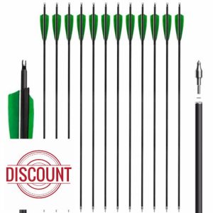 NorthSpoor 31 Inch Carbon Arrows Archery 12 Pieces Genuine Turkish Real Feather Target Practice Arrows for Recurve Compound Longbow and Traditional Bow Hunting Practice