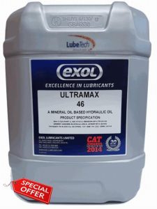 EXOL PREMIUM HYDRAULIC OIL 46 QUALITY FLUID 20 LTR