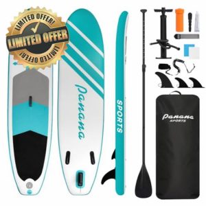 Panana Inflatable Stand Up Paddle Board 10' × 30" × 6"