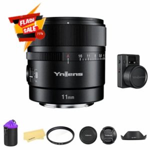 Yongnuo Yn11Mm F1.8S Lens W/Remote Controller For Sony 11Mm F1.8 Large Aperture Fixed Prime Lens Auto Focus Aps-C Frame Ultra Wide Angle Lens For Sony E Mount Mirrorless Cameras