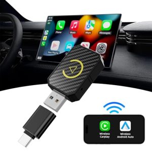 2-in-1 Wireless Carplay Dongle for OEM Wired Carplay Android Auto Car