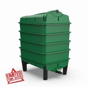 Tiger Wormery - Complete Worm Composter Kit - INCLUDING Worms Voucher to Redeem 250g Composting Worms - Designed and Made in the UK (4 Tray