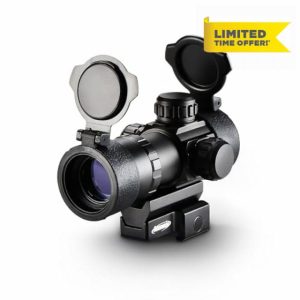 Aomekie Red/Green Dot Sight Airsoft Multi-brightness settings Rifle Scope with 20mm/22mm Weaver/Picatinny Rail Mount and Flip up Lens Cover Rifle Scope