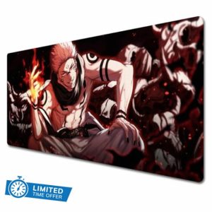GeRRiT Jujutsu Kaisen Mouse pad|Game Mouse Pad|XXL mouse pad|Anime mouse pad|Large mouse pad 900x400|Waterproof and anti slip|Ryomen Sukuna