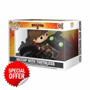 Funko Pop! Rides Deluxe: HTTYD – Hiccup With Toothless - How to Train Your Dragon - Collectable Vinyl Figure - Gift Idea - Official Merchandise - Toys for Kids & Adults - Movies Fans