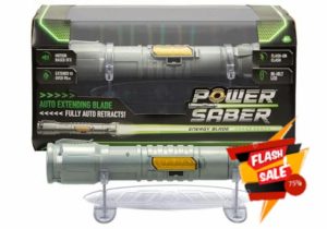 Power Saber: Green | Auto Extending 30" LED Energy Blade | With Motion Based Light and Sound Effects | Recommended Ages 6+