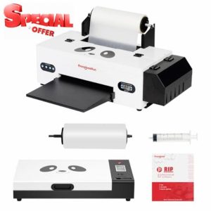 Procoloredfun A3 DTF Printer L1800 T Shirt Printer Machine DTF Printer Bundle(DTF Printer+Oven+Roll Film+Printing Software