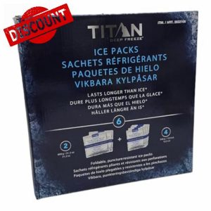 Titan Deep Freeze Ice Packs 2 x 600g and 4 x 350g Performance Pack