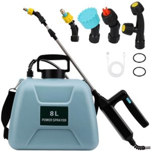 Upgrade 7.4V Battery Powered Sprayer with 4 Mist Nozzles