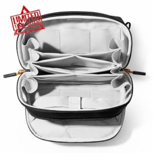 Inateck 180° Open Cable Organiser Bag Electronics Accessories Travel Bag Gadgets Organizer Travel Case