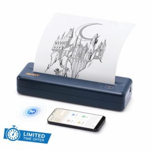 iDPRT MT890 Portable Wireless Printer - Bluetooth Inkless Printer for Travel