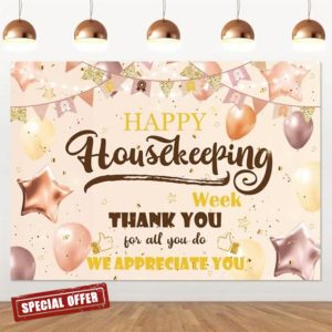 IRCOR Housekeeping Week Decorations Happy Housekeeping Week Backdrop Happy Housekeeping Week Decorations