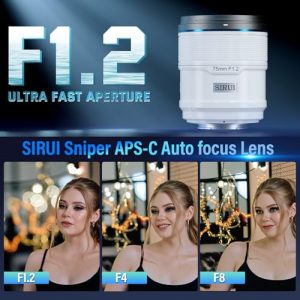 F1.2 Telephoto APS-C Camera Lens for A5 A6 A7 FX A9 ZV-E Series (E Mount