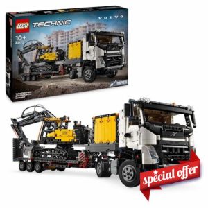 LEGO Technic Volvo FMX Truck & EC230 Electric Excavator Construction Toy for 10 Plus Year Old Boys & Girls