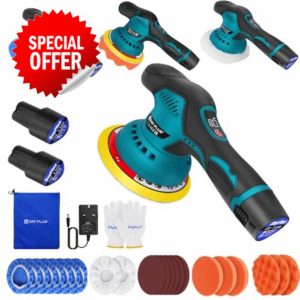 Buffer Polisher Cordless Car Polisher Buffer Machine Car Buffers And Polishers Kit Cordless Polisher with 2 ×2.0Ah Batteries
