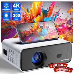 2024 Upgraded Smart Mini Projector - Auto Keystone