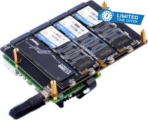 GeeekPi N16 Quad M.2 M-Key NVMe SSD Peripheral Board for Raspberry Pi 5