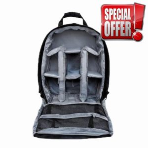 BRAVECOW Camera Bag Dslr Backpack Waterproof Shockproof Camping Bag Small Travel Rucksack Nylon Bag Photographer Accessories