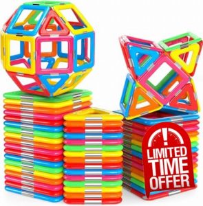 W&JOHNSON 72 pcs Magnetic Building Blocks for Kids