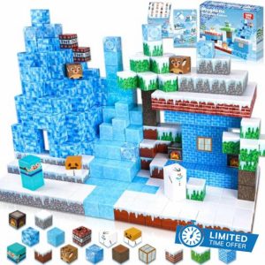 Magnetic Blocks - 100PCS Magnetic Blocks Build Frozen Castle Magnet World - Magnetic Toys for Montessori Toddler Christmas Birthday Gifts - STEM Sensory Toys for 3 4 5 6 7 8 9 10 Year Old Girls
