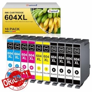 604XL Ink Cartridge Replacement for Epson 604 Ink Cartridges Multipack for Epson Expression Home XP-2200 XP-2205 XP-3200 XP-3205 XP-4200 XP-4205 Workforce WF-2910 WF-2930 (10 Pack)
