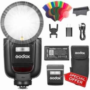 GODOX V1 Pro N V1Pro-N Round Head Flash Speedlite for Nikon