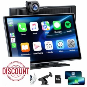 LAMTTO Wireless Car Stereo for Apple CarPlay Android Auto