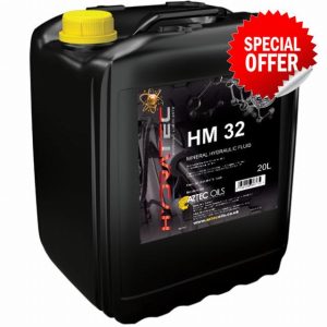 HYDRAULIC OIL 32 20L QUALITY HYDRAULIC FLUID BY AZTEC OILS UK BLENDED OIL