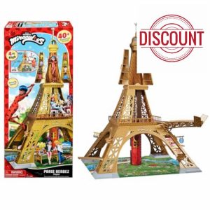 Miraculous Bandai Tales Of Ladybug And Cat Noir Paris Heroez Playset | 50'' Girls Playset With 3 Levels And 40+ Accessories Compatible With 26cm Ladybug Figures | Dolls Playset For Girls