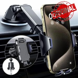 VANMASS 2024 BEST Car Phone Holder [Upgraded Suction & Clip] Rotatable Universal Mobile Phone Mount Dashboard Windscreen Vent Cradle Van Automobile Accessories for iPhone 15 Pro Max 14 13 12 8 Samsung