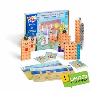 Learning Resources MathLink Cubes Numberblocks 21–30 Activity Set