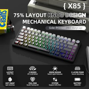 75% Wireless Gaming Keyboard with Knob