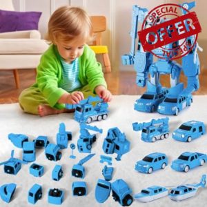 26PCS Magnetic Transforming Engineering Car Assembled Toy