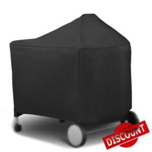 Aupoko Grill Cover Compatible with Weber 22 Inch - 600D BBQ Cover Waterproof Grill Smoker Protective Cover Replacement for Weber Performer Premium/Deluxe 22" Charcoal Grill