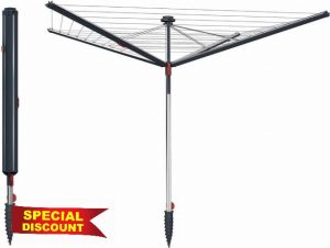 Vileda Sun-Rise Compact Outdoor Rotary Clothes Dryer