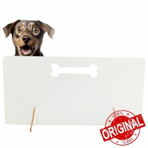 Sterzeal White Dog Stopper for Stair Gates for Dogs Dog Gate No Drilling Indoor Pet Barrier Portable Wooden Puppy Gate for Stair Patio Doorways dog stopper for stairs (50cm Height x 70cm Length)