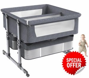 Leilaohu Twins Baby Bed Sleeper